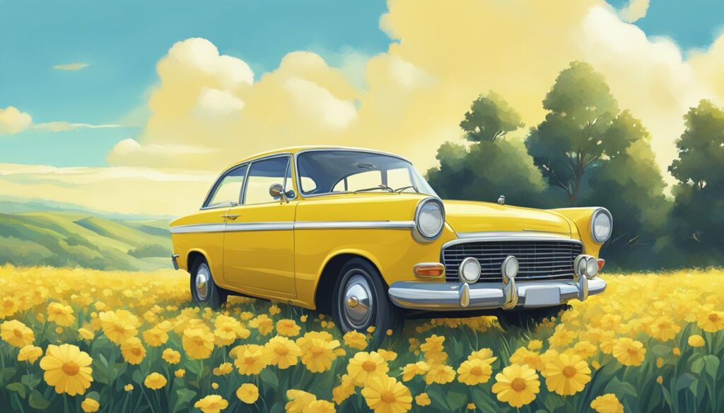 Keltainen auto symboliikkana: mitä se tarkoittaa?